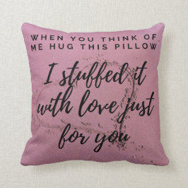 Ik mis je knuffel. kussen