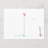 Ik mis je leuk Briefkaart (Achterkant)