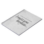 Ik mis je omdat... Grief Keepomwille Journal Notitieboek (Linkerzijde)