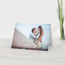 Ik mis je Persoonlijke Fotokaart Kaart