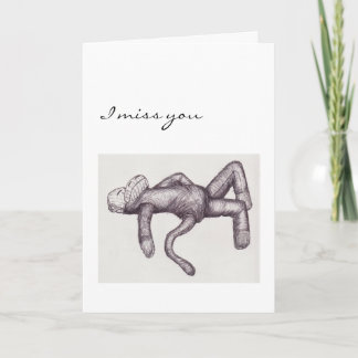 Ik mis je sok aap kaart