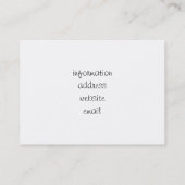 Ik mis je tekst in half hart visitekaartje (Achterkant)