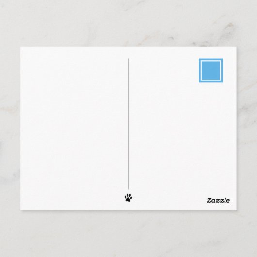 Ik mis je Telefoon Funny Cat Custom Briefkaart (Achterkant)