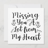 Ik mis je veel uit mijn hart kaart (Voorkant)