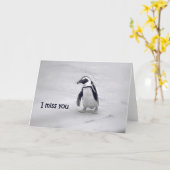Ik mis je Wenskaart Kaart (Gele Bloem)