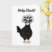 Ik mis je zo erg, Chicken Humor Kaart (Gele Bloem)