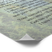 Ik Mis Jou Oom Gedicht Poster (Hoek)