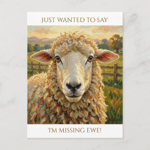 Ik Mis Jou Schattig in Contact Blijven Briefkaart