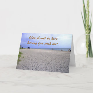 Ik Mis Jou Siesta Keys Wenskaart Kaart
