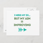 Ik mis mijn ex briefkaart (Voorkant / Achterkant)