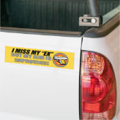 Ik mis mijn ex Bumpersticker (Op Truck)