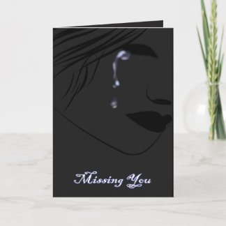 Ik mis mijn liefde op Valentijn Feestdagen Kaart