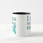 Ik mis mijn moeder vandaag (ovariumkanker) mok (Midden)