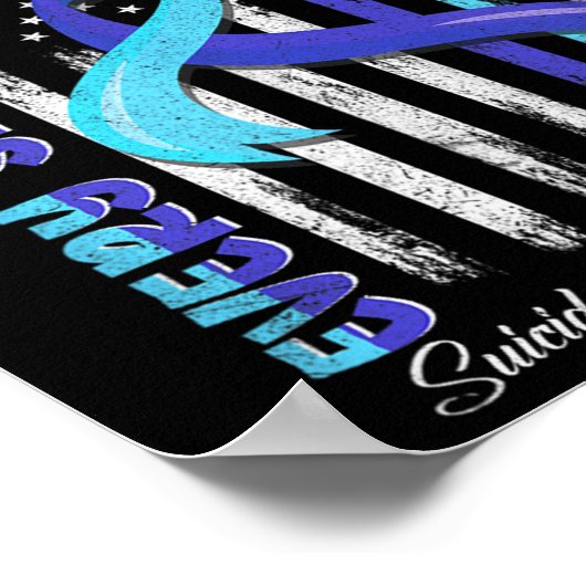 Ik mis mijn neef suicide awareness Shirt preventie Poster (Hoek)