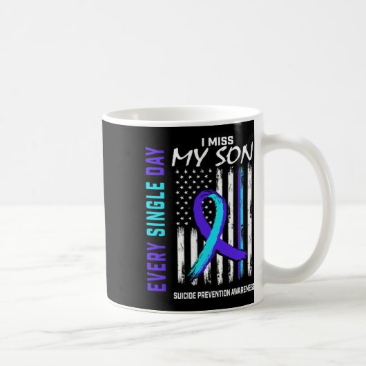 Ik mis mijn Son Suicide Prevention Awareness Ameri Koffiemok (Rechts)