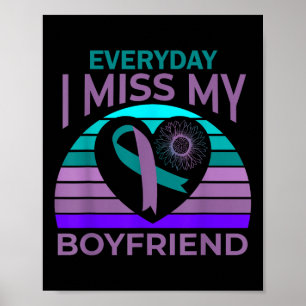 Ik mis mijn vriendje hart zelfmoord bewustzijn mei poster