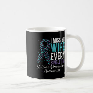 Ik mis mijn vrouw elke dag zelfmoordpreventie koffiemok