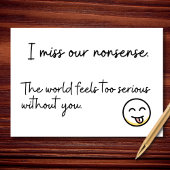 Ik mis onze onzin kaart