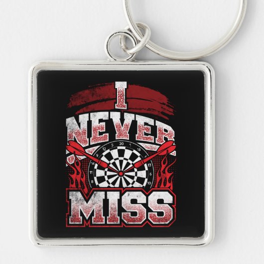 Ik mis Premium Dart nooit Sleutelhanger (Voorkant)