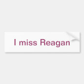 Ik mis Reagan Bumpersticker (Voorkant)