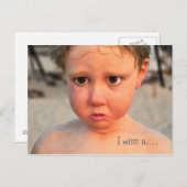 Ik mis u... briefkaart (Voorkant / Achterkant)