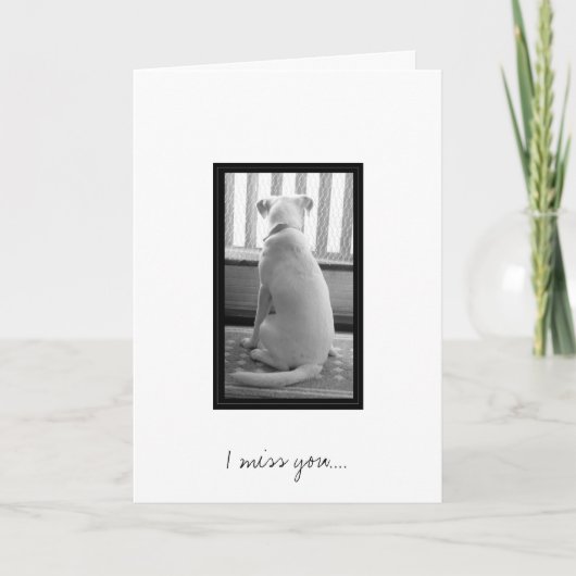 Ik mis u…. kaart (Voorkant)