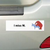 Ik mis W Bumpersticker (Op auto)