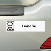 Ik mis W Bumpersticker (Op auto)