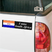 Ik mis Zuid-Afrika Bumpersticker (Op Truck)