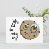 IK MISS JE, koekjesgrap Kaart (Staand voorkant)