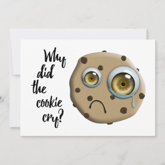 Ik MISS JE mam koekje Kaart (Voorkant)