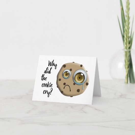 Ik MISS JE mam koekje Kaart (Voorkant)