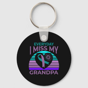 Ik Miss My Grandpa Heart Suicide Awareness Grandda Sleutelhanger