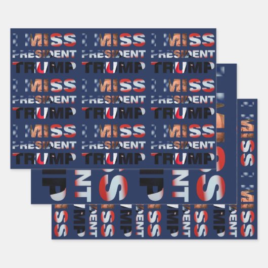 Ik Miss President Trump Inpakpapier Vel (Set)