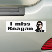 Ik Miss Reagan Bumpersticker (Op auto)