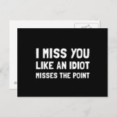 Ik Miss U Briefkaart (Voorkant / Achterkant)