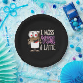 Ik Miss U een Latte Papieren Bordje (Feest)