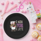 Ik Miss U een Latte Papieren Bordje (Feest)