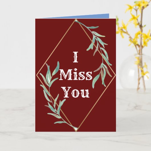 Ik Miss U Kaart (Gele Bloem)