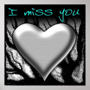 Ik Miss You Heart Poster