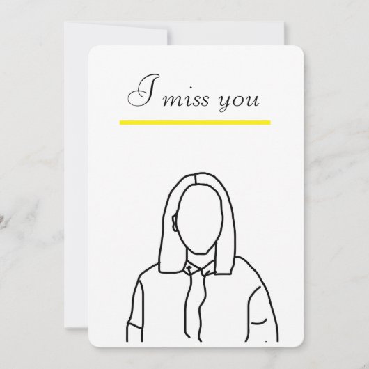 Ik Miss You Kaart (Voorkant)