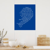 Ik Miss You Text ook, in de helft van het hart Poster (Keuken)