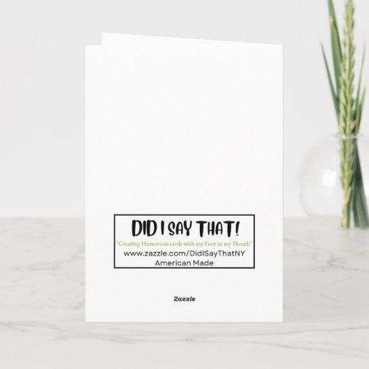 IK MIST JE Wenskaart Kaart (Achterkant)