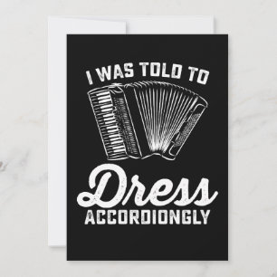 Ik moest accordeon aankleden kaart