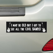 Ik moet alle coole bands zien. bumpersticker (Op auto)