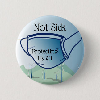 Ik moet dit masker draag hebben ronde button 5,7 cm