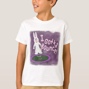 Ik moet Funny Rabbit Trampoline Cartoon stuiteren T-shirt