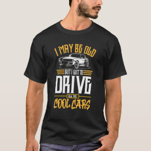 Ik moet in de garage garage en racer rijden. t-shirt