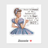Ik moet me schamen voor mijn gedrag  sticker (Vel)