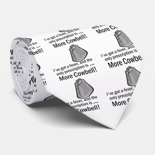 Ik moet meer Cowbell hebben Stropdas (Opgerold)
